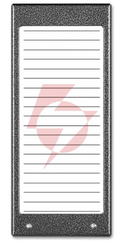 Aco cdn-17n st (w) podświetlany panel listy lokatorów (ok. 17 wpisów)