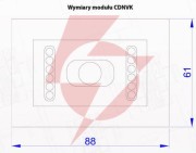 Aco cdnvk st - moduł kamery kolorowej do systemu cdnp z oświetlaczem ir