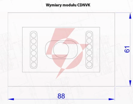 Aco cdnvk st - moduł kamery kolorowej do systemu cdnp z oświetlaczem ir