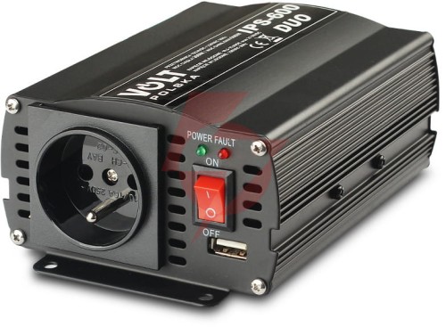 Przetwornica volt polska ips-600 duo 12v 24v/230v 300/600w