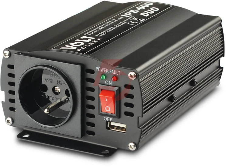 Przetwornica volt polska ips-600 duo 12v 24v/230v 300/600w