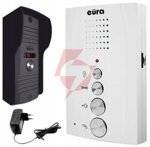 Domofon eura adp-11a3 ''invito'' b/słuchawkowy biały