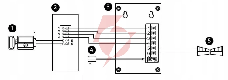 Domofon eura adp-11a3 ''invito'' b/słuchawkowy biały