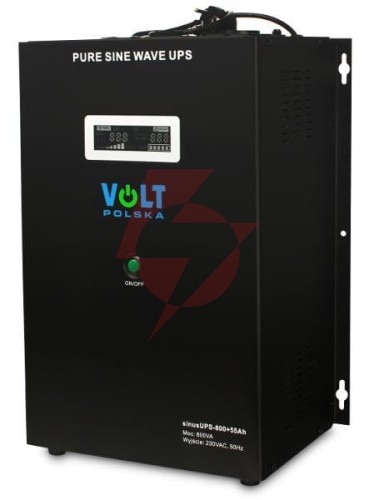 Przetwornica volt polska sinusups-800 55ah 12v 500/800w