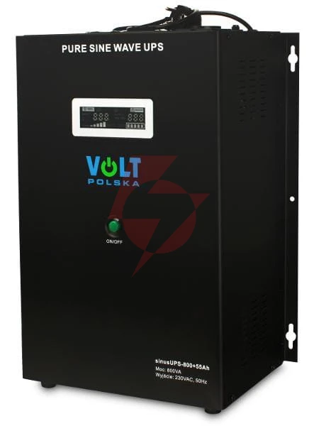Przetwornica volt polska sinusups-800 55ah 12v 500/800w