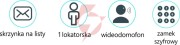 Skrzynka na listy vidos s561d-skm z wbudowanym wideodomofonem