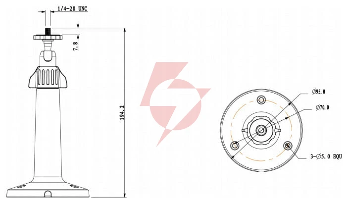 Uchwyt dahua pfb110w