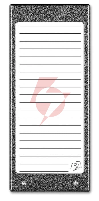 Aco cdn-17nacc st podświetlany panel listy lokatorów (ok. 17 wpisów)