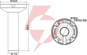 Uchwyt sufitowy dahua pfb300c