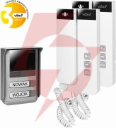 Domofon dwurodzinny 2-żyłowy vibell (orno) or-dom-sl-924
