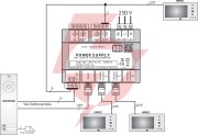 Aco ps45-15-pro-13 zasilacz video din 15v, 3a