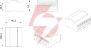 Aco ps45-15-pro-13 zasilacz video din 15v, 3a