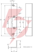 Szyld elektra kątowy krótki malowany sk1501-m
