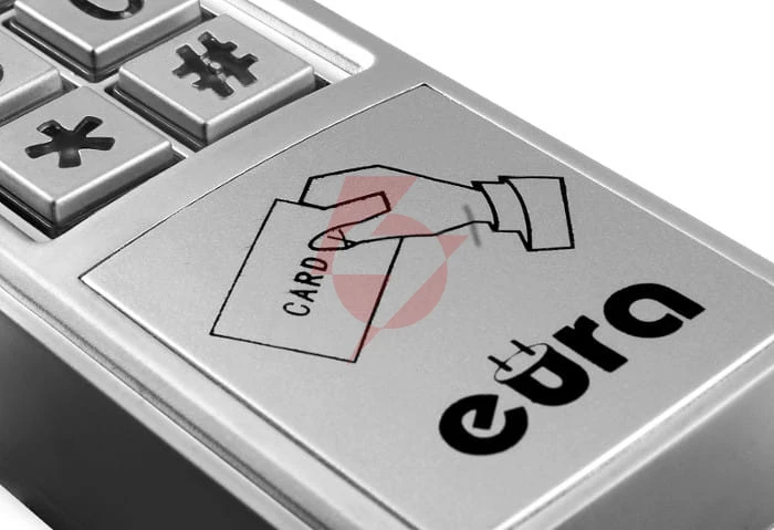 Zamek szyfrowy ''eura'' ac-30c7 (2 wyjścia, natynk, karta zbliżeniowa)