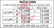 Patchcord światłowodowy sm 1m duplex 9/125, lc/upc-lc/upc