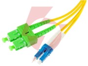 Patchcord światłowodowy sm 0,5m duplex 9/125, sc/apc-lc/upc 3.0mm