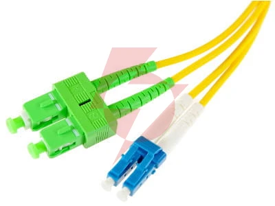 Patchcord światłowodowy sm 0,5m duplex 9/125, sc/apc-lc/upc 3.0mm