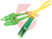 Patchcord światłowodowy sm 0,5m duplex 9/125, sc/apc-lc/apc