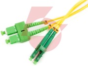 Patchcord światłowodowy sm 0,5m duplex 9/125, sc/apc-lc/apc