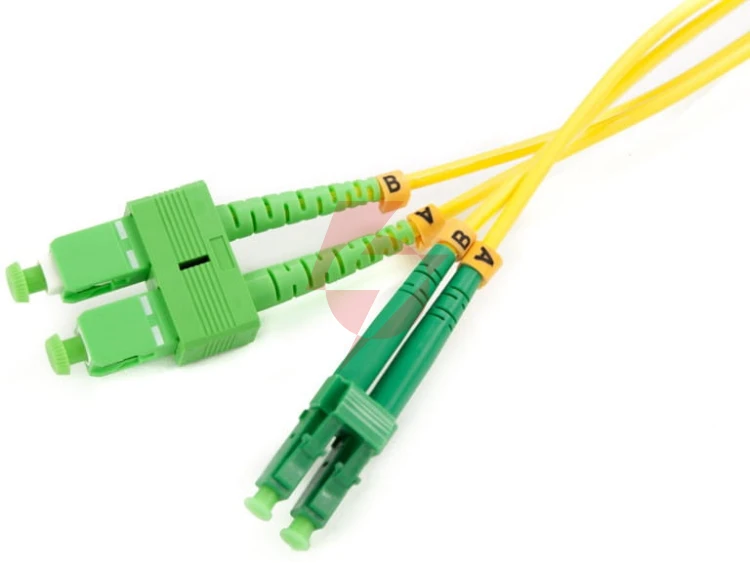 Patchcord światłowodowy sm 0,5m duplex 9/125, sc/apc-lc/apc