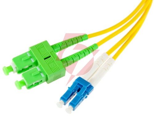 Patchcord światłowodowy sm duplex 9/125, sc/apc-lc/upc 1m