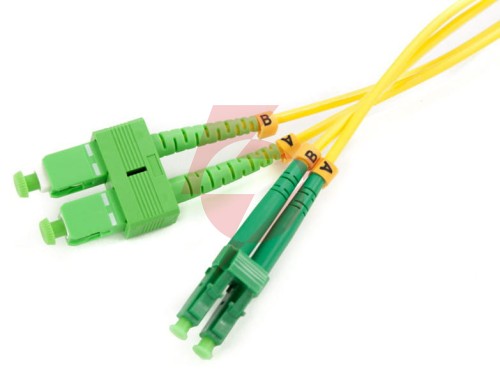 Patchcord światłowodowy sm 2m duplex 9/125, sc/apc-lc/apc 3mm