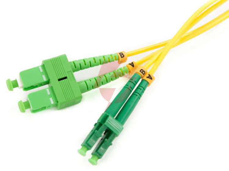 Patchcord światłowodowy sm 2m duplex 9/125, sc/apc-lc/apc 3mm