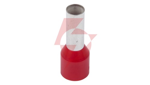 Końcówka tulejkowa izolowana TI 10mm2/12mm czerwona cynowana TI10L12 /100szt./