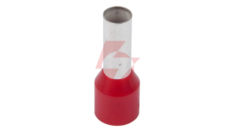 Końcówka tulejkowa izolowana TI 10mm2/12mm czerwona cynowana TI10L12 /100szt./