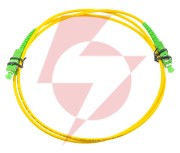 Patchcord światłowodowy sm simplex 9/125 sc/apc-sc/apc 1m