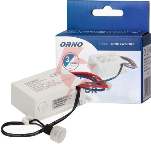 Czujnik orno or-cr-227 zmierzchowy mini z zewnętrzną sondą, ip54