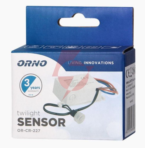 Czujnik orno or-cr-227 zmierzchowy mini z zewnętrzną sondą, ip54