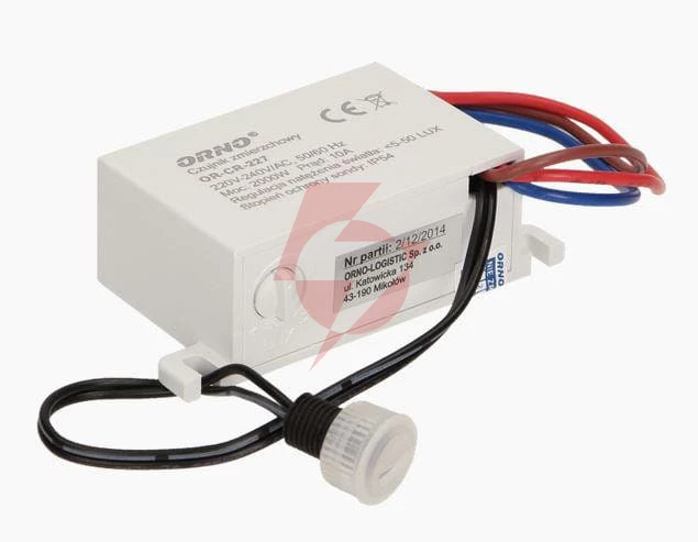 Czujnik orno or-cr-227 zmierzchowy mini z zewnętrzną sondą, ip54