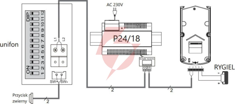 Unifon głosnomówiacy vidos duo u1011
