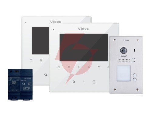 Wideodomofon 2-rodzinny vidos duo 2 x m1022w / s1202a