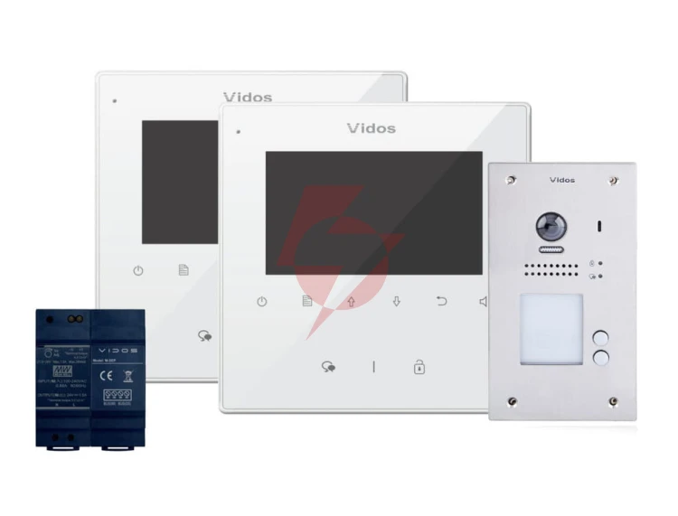 Wideodomofon 2-rodzinny vidos duo 2 x m1022w / s1202a