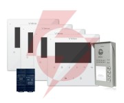 Wideodomofon 4-rodzinny vidos duo 4 x m1022w / s1104a
