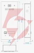 Aco fam-p-1npacc panel pod tynk 1-lokator czyt. brel. 