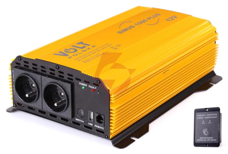 Przetwornica volt polska sinus plus 1500 12v / 230v 1000/1500w
