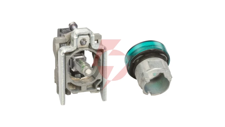 Lampka sygnalizacyjna 22mm zielona 230-240V AC LED XB4BVM3