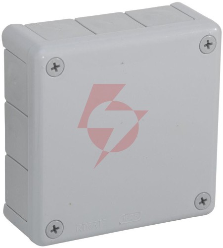 Puszka natynkowa pusta 12 wlotów viplast vp-51 szara ip55 118x118x46mm 051-03