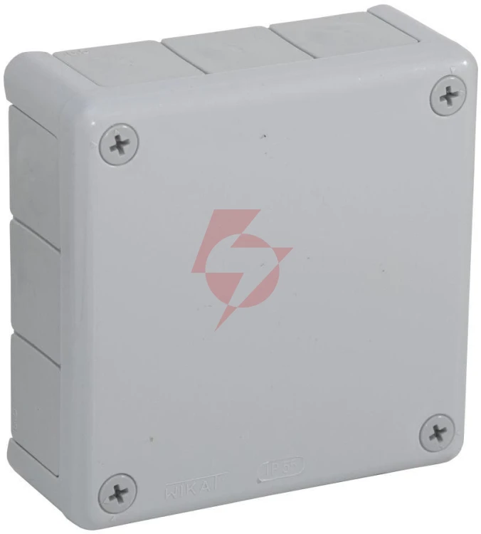 Puszka natynkowa pusta 12 wlotów viplast vp-51 szara ip55 118x118x46mm 051-03