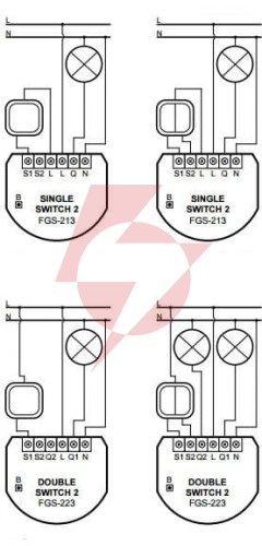 Moduł przekaźnikowy single switch 2 fibaro fgs-213