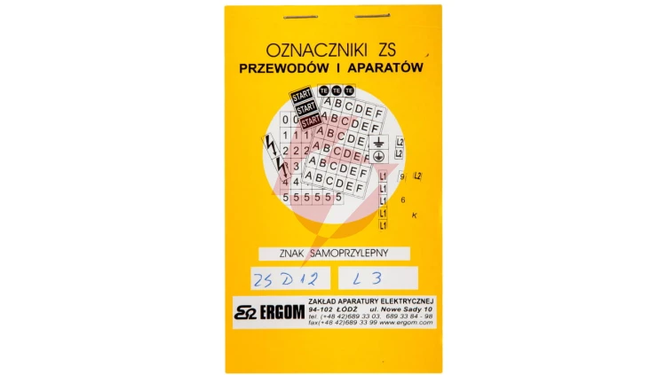 Znaki samoprzylepne ZS D12/L3 E04ZP-02030400700
