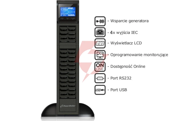Ups zasilacz awaryjny powerwalker vfi 3000 crs