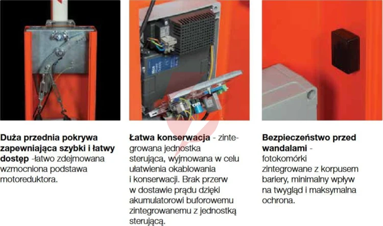 Szlaban nice wide m - zestaw do 4 metrów