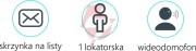 Skrzynka na listy vidos s551-skm z wbudowanym wideodomofonem