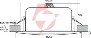 Głośnik pa monacor edl-11tw/sw czarny 10w 100v