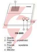Interkom głośnomówiący commax podrzędny cm-800s do cm-810