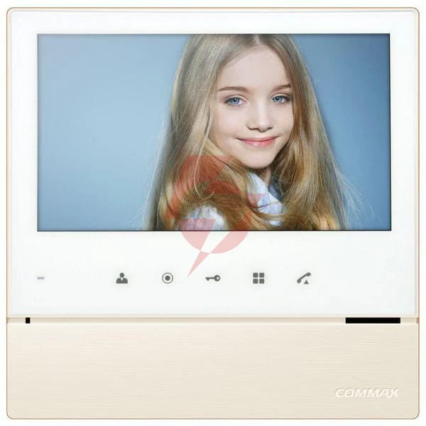 Monitor cdv-70h white commax 7" z serii "fine view" z doświetleniem led, 230v ac